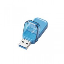 エレコム USBメモリー/USB3.1(Gen1)対応/フリップキャップ式/128GB/ブルー MF-FCU3128GBU