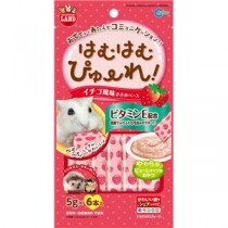 （まとめ） はむはむぴゅーれ イチゴ風味 5g×6本 （ペット用品） 【×10セット】【代引不可】
