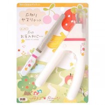 （まとめ） フルーツ村の爪切りヤスリセット （ペット用品） 【×3セット】