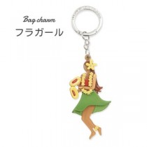 【3個セット】バッグチャーム フラガール（イエロー）