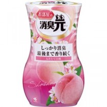 （まとめ）小林製薬 お部屋の消臭元 もぎたて白桃 400ml 1セット（5個） 【×3セット】