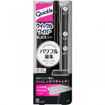 （まとめ）花王 クイックルワイパー BLACK 1セット（3本） 【×3セット】