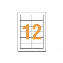 （まとめ）ライオン事務器 LPタックラベル A4判 42×86mm LP-212 1パック（1200片：12片×100シート） 【×3セット】