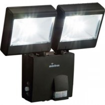 （まとめ）オーム電機 LEDセンサーライト（乾電池式 2灯2W） LS-B224D-K 1台 【×3セット】