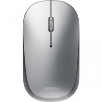 （まとめ）バッファロー 無線 BlueLED 薄型3ボタン フレクサスマウス ノーマル シルバー BSMBW330NSV 1個 【×3セット】