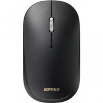 （まとめ）バッファロー 無線 BlueLED 薄型3ボタン フレクサスマウス ノーマル ブラック BSMBW330NBK 1個 【×3セット】