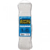 （まとめ）ユタカメイク ポリエステルトラックロープ 9mm×20m TRS-2 1本 【×5セット】