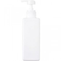 （まとめ）無地ディスペンサー 液体用 500ml ホワイト 1セット（3本） 【×5セット】