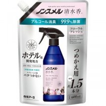 （まとめ）白元アース ノンスメル 清水香 フローラルフレッシュの香り つめかえ用 600ml 1パック 【×10セット】