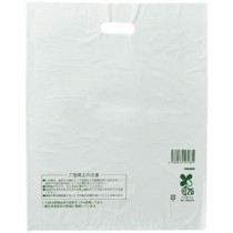 （まとめ）スマートサプライ HD手提げ袋 小判抜き（ホワイト） LL KBLLHW-B25 1パック（50枚） 【×10セット】