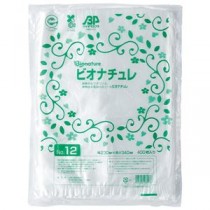 （まとめ）大倉工業 HDバイオマス規格袋（ビオナチュレ） 半透明 No.12 ヨコ230×タテ340×厚み0.007mm BN-HDK012 1パック（400枚） 【×10セット】