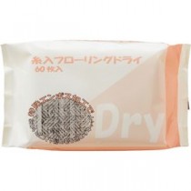 （まとめ）シンメイ フローリング用 ドライシート 糸入り TY101 1パック（60枚） 【×10セット】