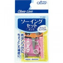 （まとめ）クロバー ソーイングセット ポッケ 77-358 1個 【×10セット】