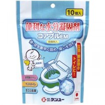 （まとめ）ケンユー 便利な水分凝固剤 コアプル EM7g/個 CPM-60T 1パック（10個） 【×10セット】