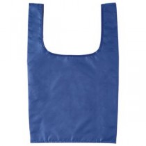 （まとめ）ジーナス ECO コンパクトマイバッグ M ネイビー 1枚 【×30セット】