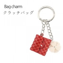 【2個セット】バッグチャーム ミニバッグ（レッド）