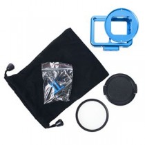 エツミ GoPro HERO7対応 アクションメタルプロテクターカバー ブルー VE-2222