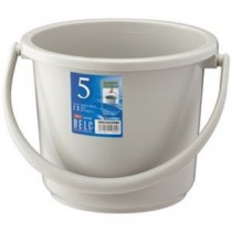 （まとめ）リス ベルクバケツ 5.4LSB 本体 Lグレー GBEC180【×10セット】