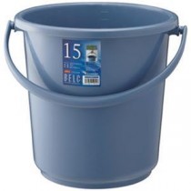 （まとめ）リス ベルクバケツ 15LSB 本体 ブルー GBEC197【×3セット】