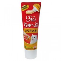 〔まとめ〕 キャットフード ペットフード CIAO ちゅ～ぶ とりささみ 80g 12セット 日本製 猫用品 ペット用品【代引不可】