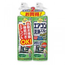 （まとめ） アース製薬 エアコン洗浄スプレー 防カビプラス フレッシュフォーレスト 420ml 2本 【×5セット】