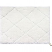 （まとめ） Fuka-Fuka！！バスマット 約45×60cmアイボリー 【×2セット】