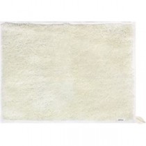 （まとめ） Mellow バスマット 約45×60cm アイボリー 【×2セット】