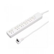 (まとめ）YAZAWA 6個口節電タップ3mホワイトH8S663WH【×2セット】