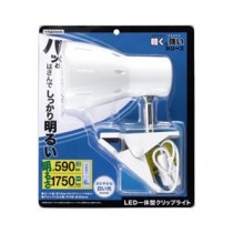 YAZAWA 6W昼光色クリップライトホワイトCLLE06N07WH