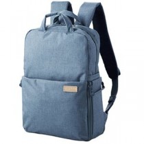 エレコム カメラバッグ リュック オフトコ off toco 2way 撥水加工 ワンタッチ開閉 14インチPC収納 ペットボトルバンド ネイビー DGB-S043NV