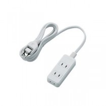 【5個セット】 エレコム スイングプラグタップ/3個口/2m/ホワイト T-S02N-2320WHX5