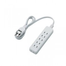 【5個セット】 エレコム スイングプラグタップ/6個口/1m/ホワイト T-S02N-2610WHX5
