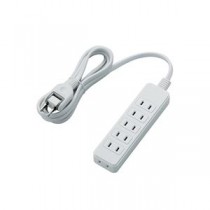 【5個セット】 エレコム スイングプラグタップ/6個口/2m/ホワイト T-S02N-2620WHX5