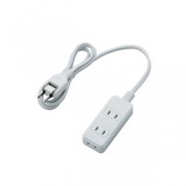 【5個セット】 エレコム シャッタータップ/3個口/1m/ホワイト T-ST02N-2310WHX5