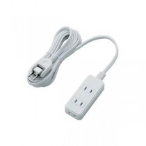 【5個セット】 エレコム シャッタータップ/3個口/3m/ホワイト T-ST02N-2330WHX5
