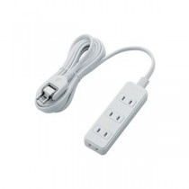 【5個セット】 エレコム シャッタータップ/4個口/3m/ホワイト T-ST02N-2430WHX5