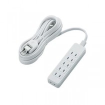 【5個セット】 エレコム シャッタータップ/6個口/5m/ホワイト T-ST02N-2650WHX5