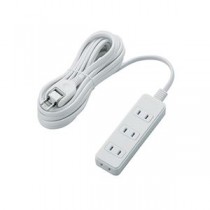 【5個セット】 エレコム シャッタータップ/4個口/5m/ホワイト T-ST02N-2450WHX5
