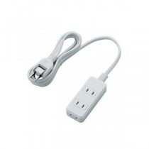 【5個セット】 エレコム シャッタータップ/3個口/2m/ホワイト T-ST02N-2320WHX5