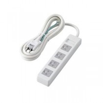 【5個セット】 エレコム 3pinタップ/マグネット付/ホコリシャッター付/4個口/2.5m/ホワイト T-T1D-3425WHX5