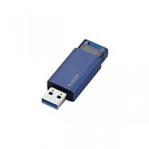 【5個セット】 エレコム USBメモリー/USB3.1（Gen1）対応/ノック式/オートリターン機能付/16GB/ブルー MF-PKU3016GBUX5
