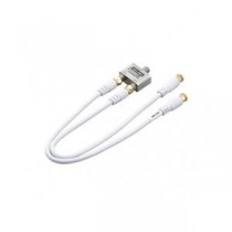 【5個セット】 YAZAWA アンテナ分波器 ケーブル 30cm SV/WH ATS48S302X5