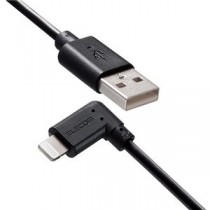 【5個セット】エレコム iPhoneケーブル iPadケーブル 抗菌 L型コネクタ USB-A 充電 データ転送 1.2m ブラック MPA-UALL12BKX5