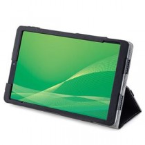 エレコム LAVIE Tab E TE508/KAS ケース カバー 手帳 フラップ レザー 軽量 ハンドホールドベルト付 ブラック TB-N202PLFBK