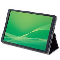 エレコム LAVIE Tab E TE510/KAS ケース カバー 手帳 フラップ レザー 軽量 ハンドホールドベルト付 ブラック TB-N204PLFBK