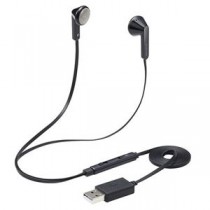 エレコム イヤホン インナーイヤー USB 両耳 セミオープン ミュートスイッチ付き インラインコントローラー ブラック PS4/5 NINTENDO SWITCH HS-EP19UBK