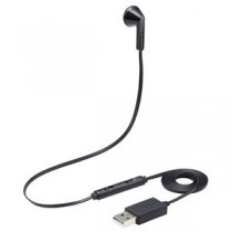 エレコム イヤホン インナーイヤー USB 片耳 セミオープン ミュートスイッチ付き モノラル 変換ケーブル付 インラインコントローラー PS4/5 NINTENDO SWITCH HS-EP20UBK