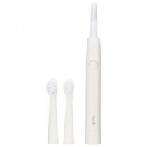 オーム電機 ハイパワー音波歯ブラシ 電池式 専用ブラシ2本付 ホワイト 00-5841 HB-C549K-W