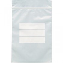 (まとめ) TRUSCO チャック付ポリ袋(白枠付き) 0.08mm厚 120×85mm TCBW-D-8-TM 1袋(200枚) 【×3セット】
