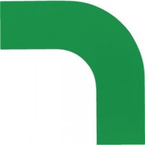 日本緑十字社 コーナー用ガードテープ(50mm幅用) 緑 屋内用 150022 1パック(10枚)